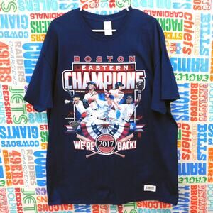 Boston Red Sox 2017 AL East Champions T Shirt Size XL NWT MLBPA Betts Devers